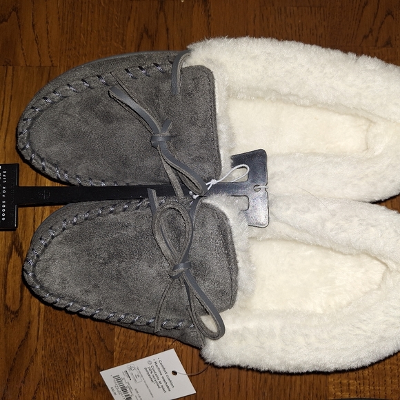 Set of 3 NWT Slippers (2 Sonoma, 1 Secret Treasurer) Black Grey Cream - Picture 5 of 5